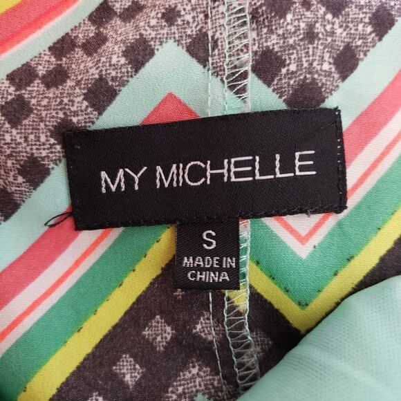 My Michelle Junior Striped Chevron Dress - Picture 8 of 8
